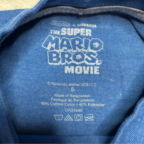 Nintendo The Super Mario Brothers Movie Blue Size 5 - Picture 9 of 16